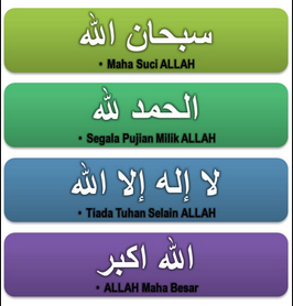 Bacaan Kalimat Tasbih Adalah : Tulisan Arab Alhamdulillah Arti