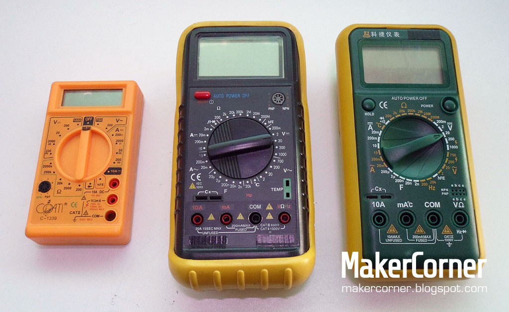 Maker Corner Multimeter buying guide