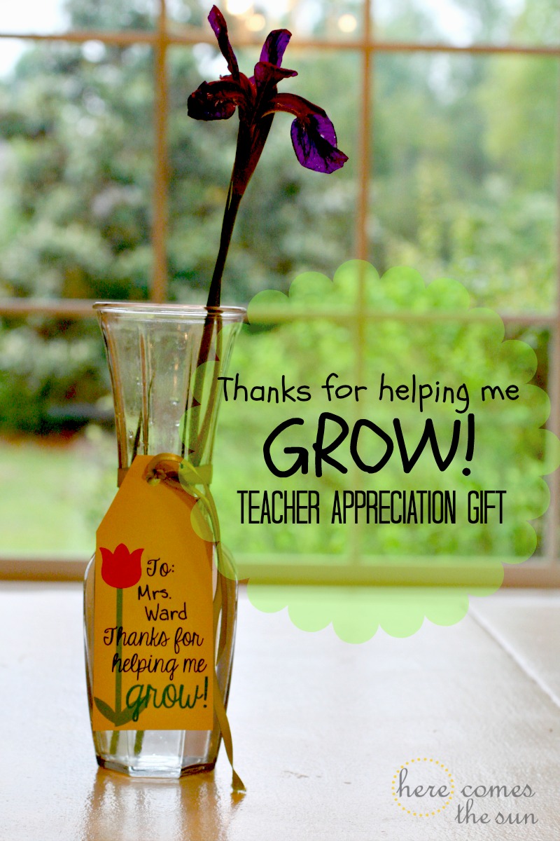 Printable Teacher Appreciation Gift Tags, Thank You for Helping Me Gro -  Sunshinetulipdesign