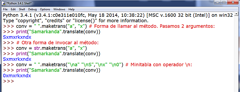 APRENDER A PROGRAMAR CON PYTHON: T2 LOS MÉTODOS STR.MAKETRANS() Y STR ...