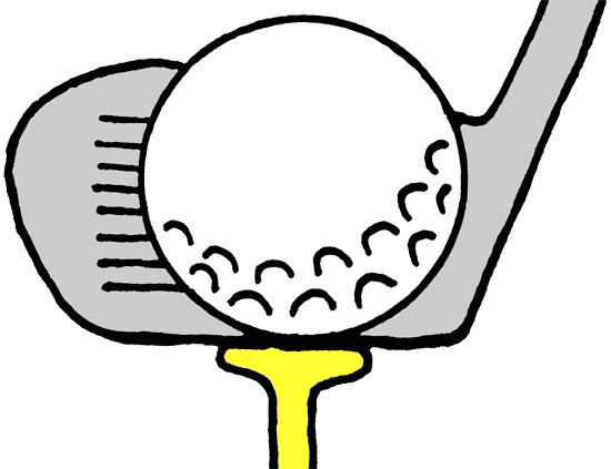 golf ball and club clipart - photo #4