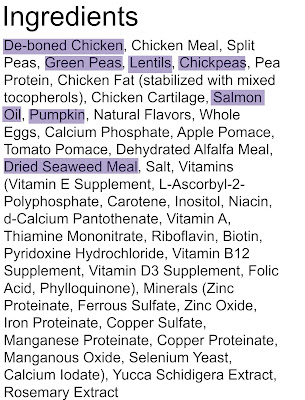 ingredient list weruva caloric melody healthy dog food