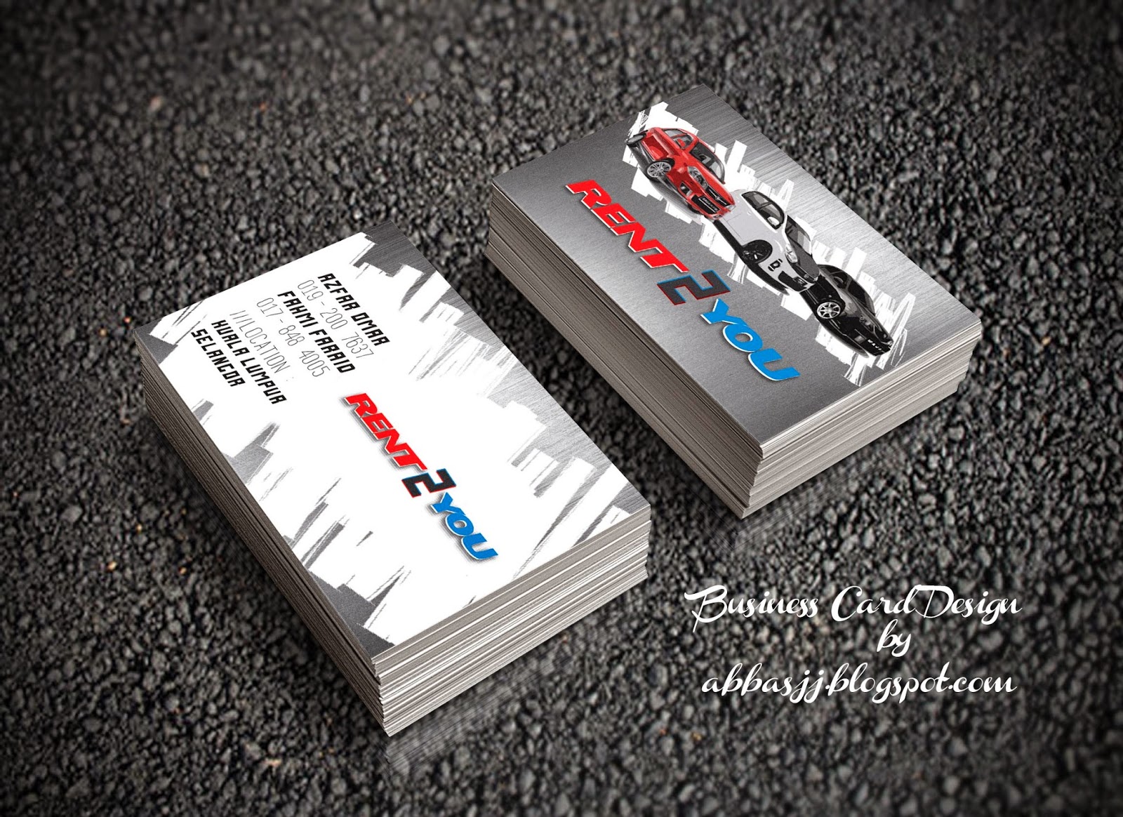 Car Rental Business Card Design ~ Portfolio | Abbasjj
