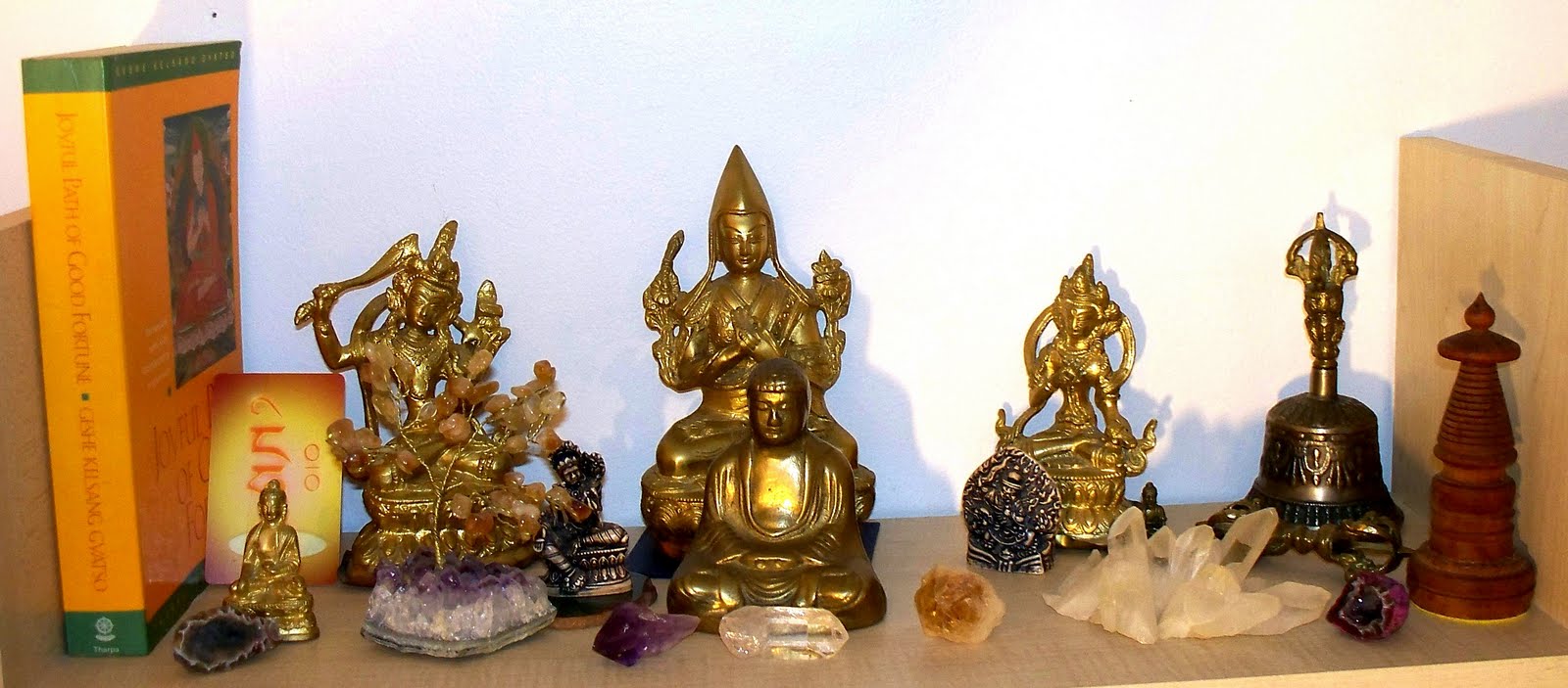 Transcultural Buddhism: Offering Crystals on Buddhist Shrines