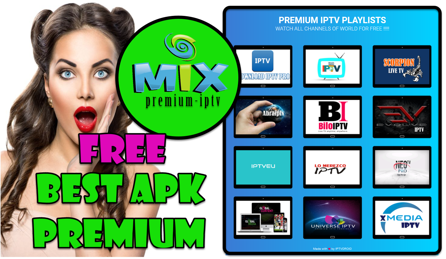 Free IPTV, m3u list, Smart iptv m3u, Gse Player, m3u8, Kodi, Vlc Player, Ma...