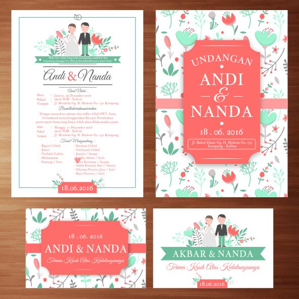 Template undangan pernikahan format corel draw Template undangan pernikahan format corel draw