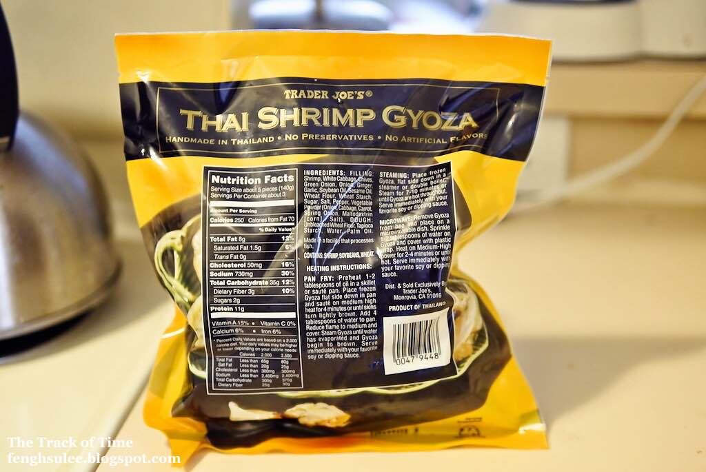 Trader Joe's Thai Shrimp Gyoza The Track of Time