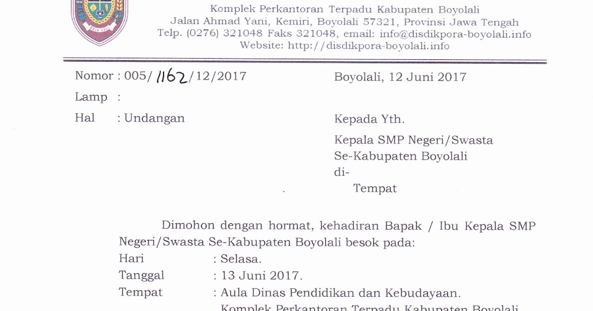 BIDANG SMP DISDIKBUD KABUPATEN BOYOLALI RAPAT PENJELASAN