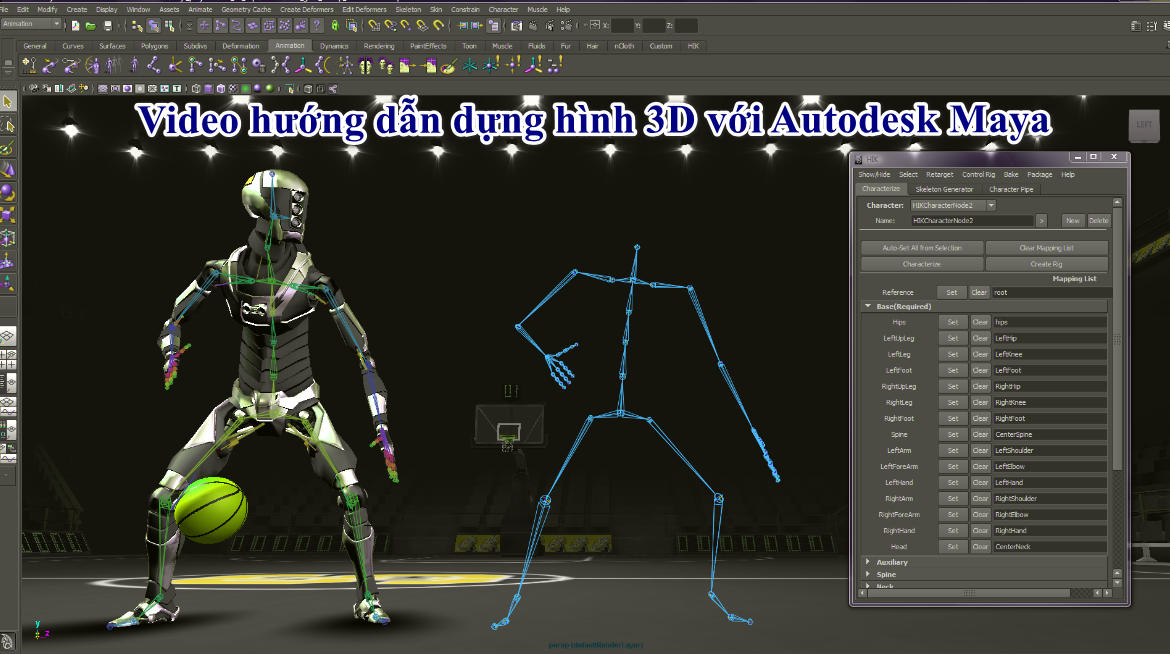 Video hướng dẫn dựng hình 3D với Autodesk Maya