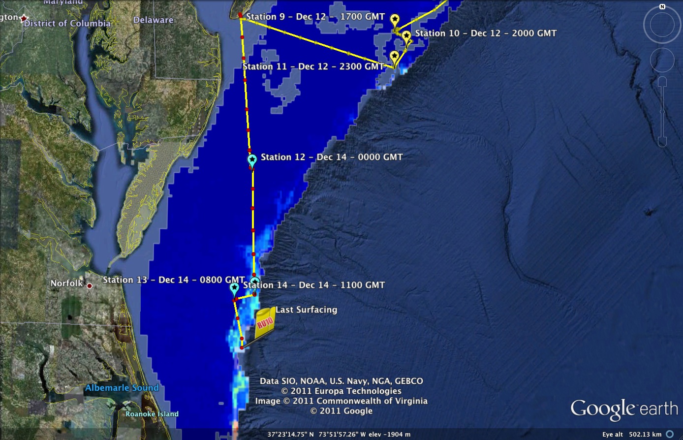 Ecology of Coastal Ocean Seascapes South toward Norfolk Canyon