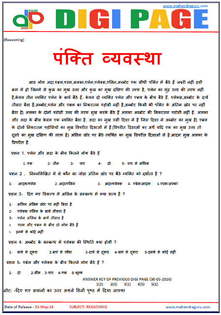 Digi Page - Line Arrangement