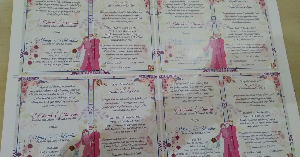 Ukuran Undangan Lipat 3 House MY d