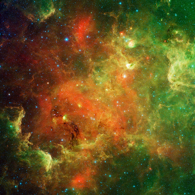 The North America Nebula seen by Spitzer Space Telescope