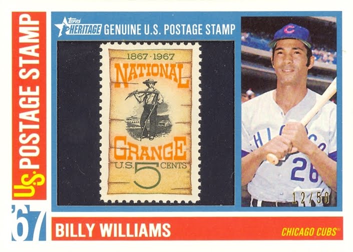 Wrigley Wax 2016 Heritage 1967 Postage Stamp Billy Williams