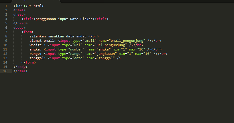 Input date value. Input date value