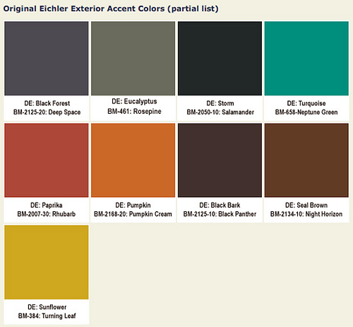 Mad for Mid-Century: Eichler Mid-Century Exterior Paint Colors