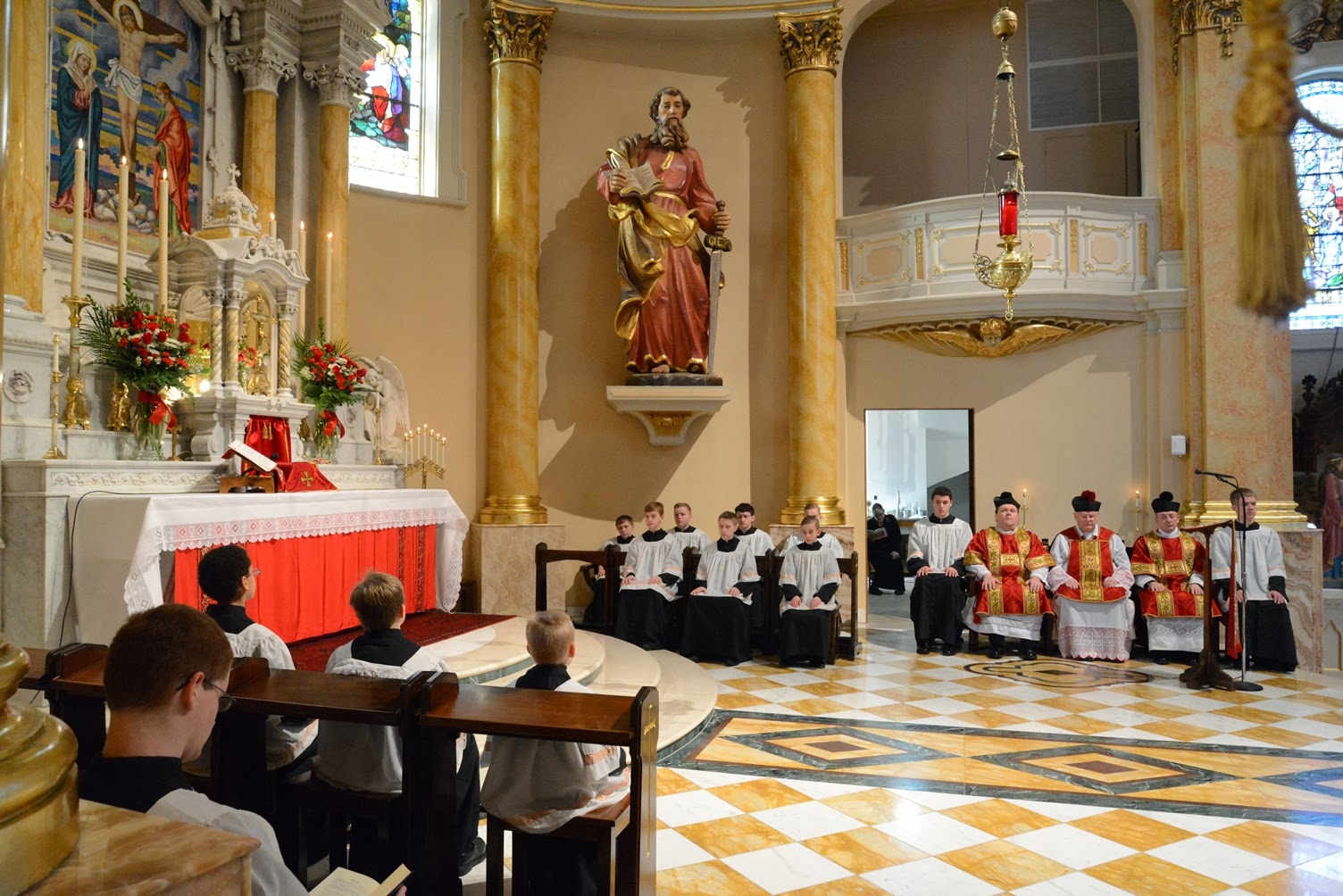 New Liturgical Movement The Feast of St. Agnes at St. Agnes' Church in