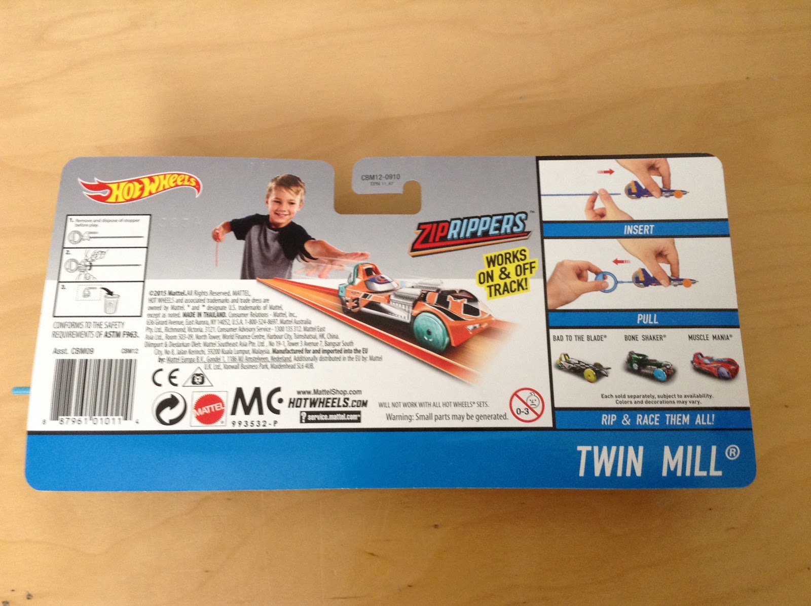 JULIAN'S HOT WHEELS BLOG: Twin Mill (2016 Zip Rippers)