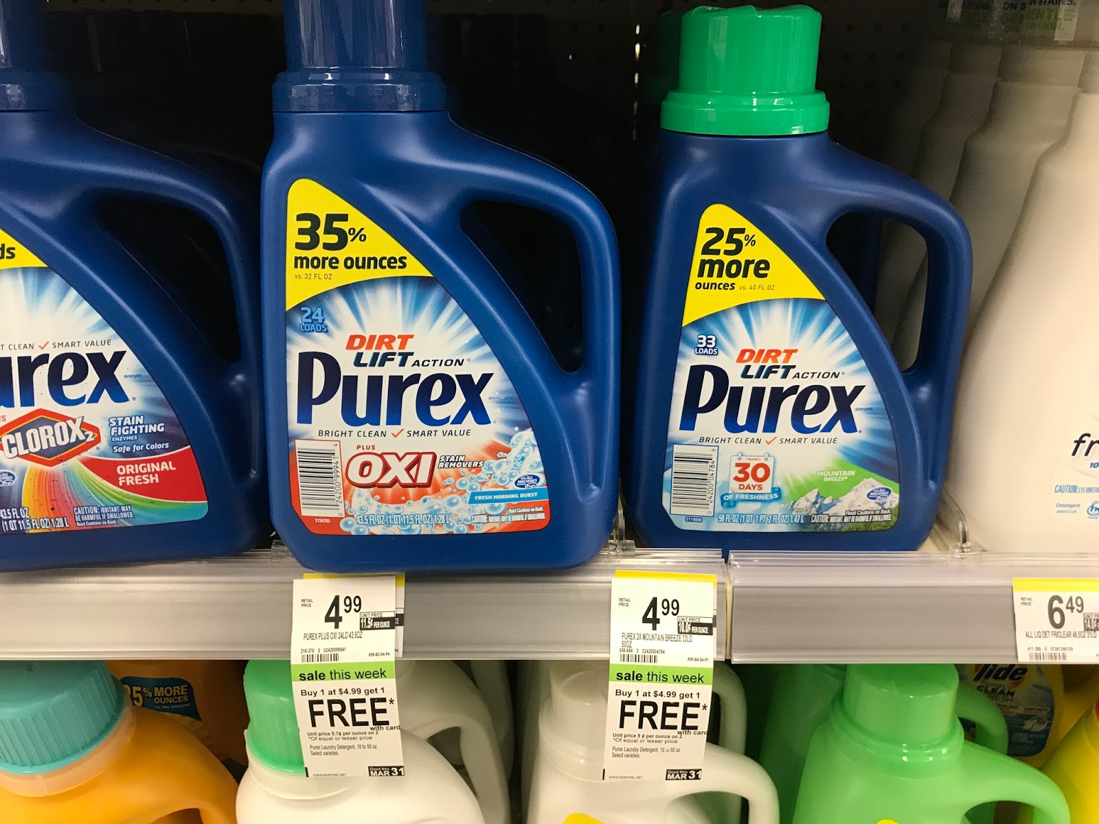 Walgreens Purex Laundry Detergent 2.25 Per Bottle (Usually 4.99!)
