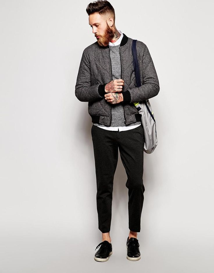 Calça Slim Cropped Calça Cropped Masculina Preta Calça Cropped