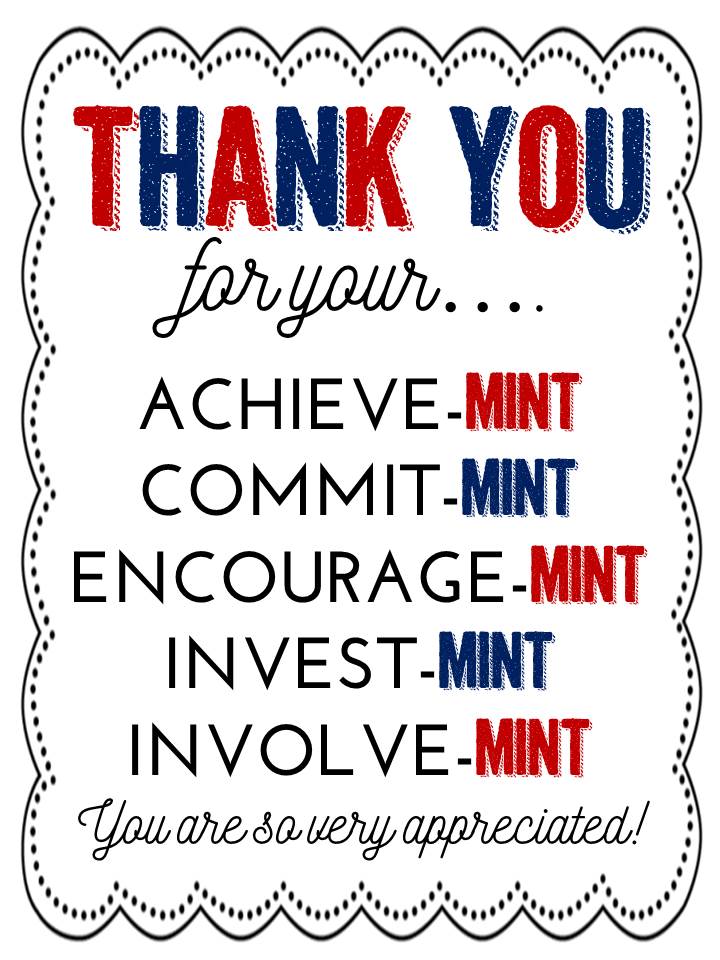 Best Thank You For Your Commit Mint Printable Jimmy Website
