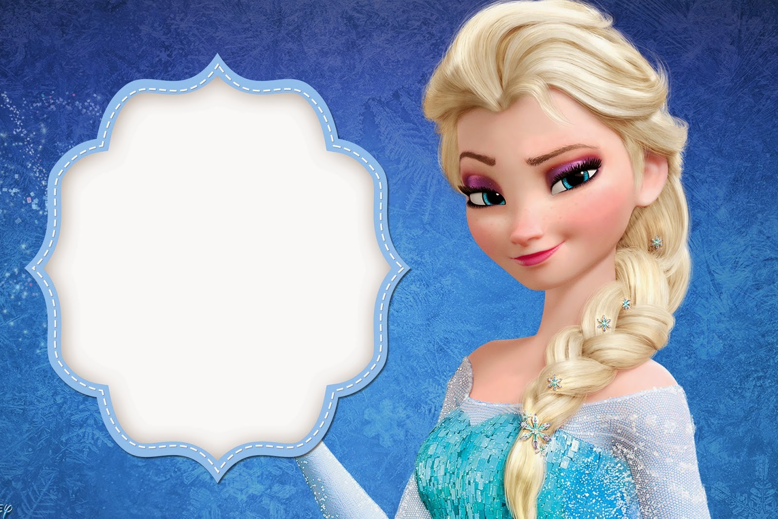Tarjetas de Cumpleaños con Elsa de Frozen, parte 2
