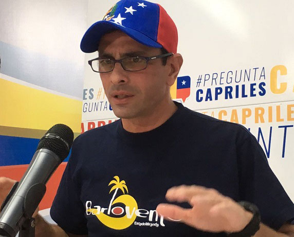 Capriles llama a retomar agenda de movilización popular