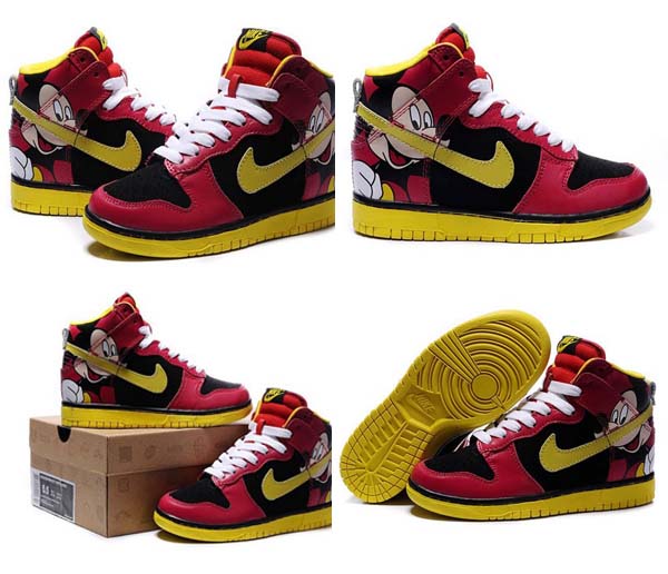 Mickey Mouse Nike Dunks/Nike Dunk High Disney Mickey Mouse For Men/Kids