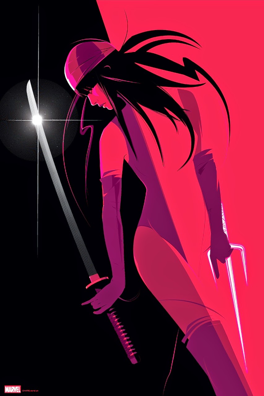 Mondo x Marvel Comic Book Screen Print Series - Elektra by Craig Drake