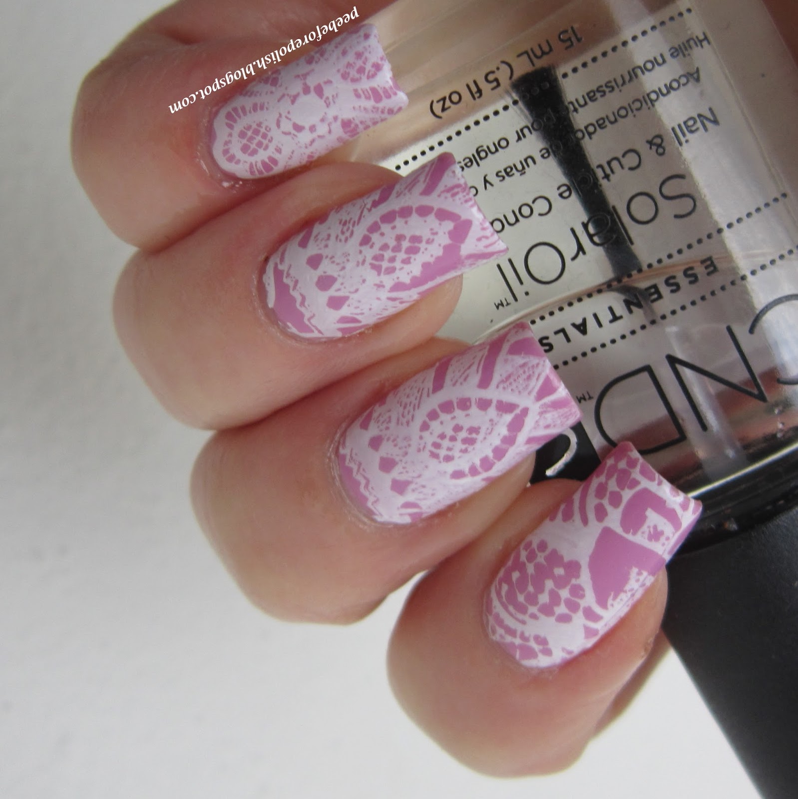 Pee Before Polish Stamping time White Laces