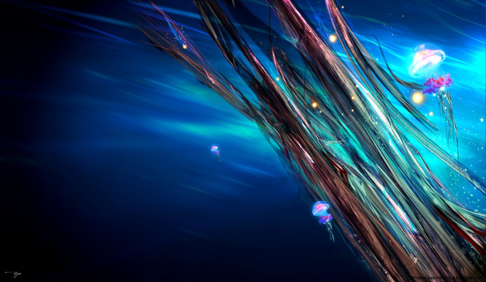 Jellyfish Desktop Background 1080P