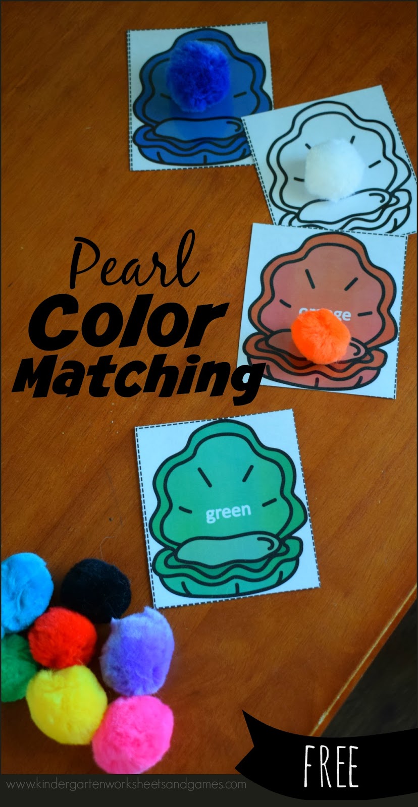 Kindergarten Worksheets and Games: FREE Pearl Color ...