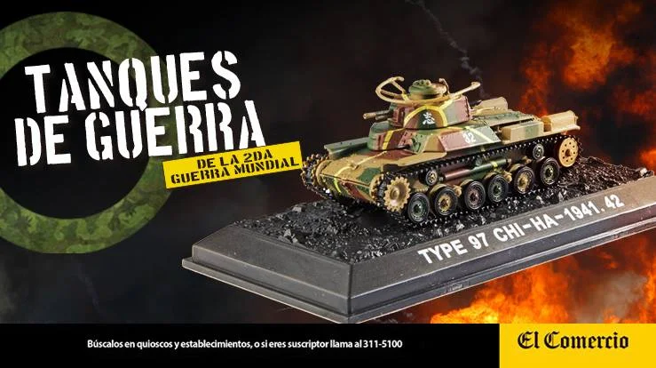 coleccion tanques de guerra de la segunda guerra mundial, TYPE 97 CHI – HA 1:72
