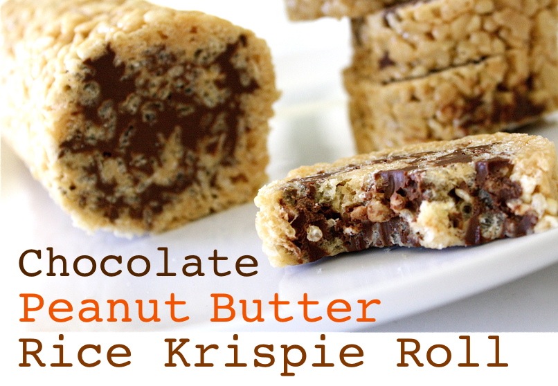 Chocolate Peanut Butter Rice Krispie Roll MADE EVERYDAY