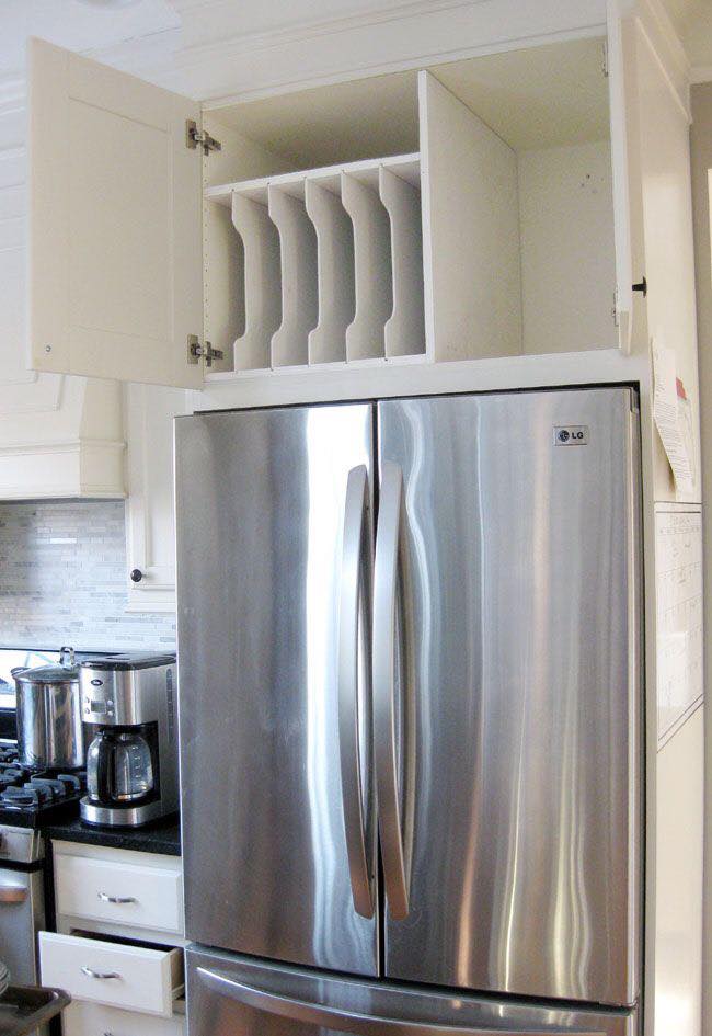 Ideas for using the space around the refrigerator Decor Units
