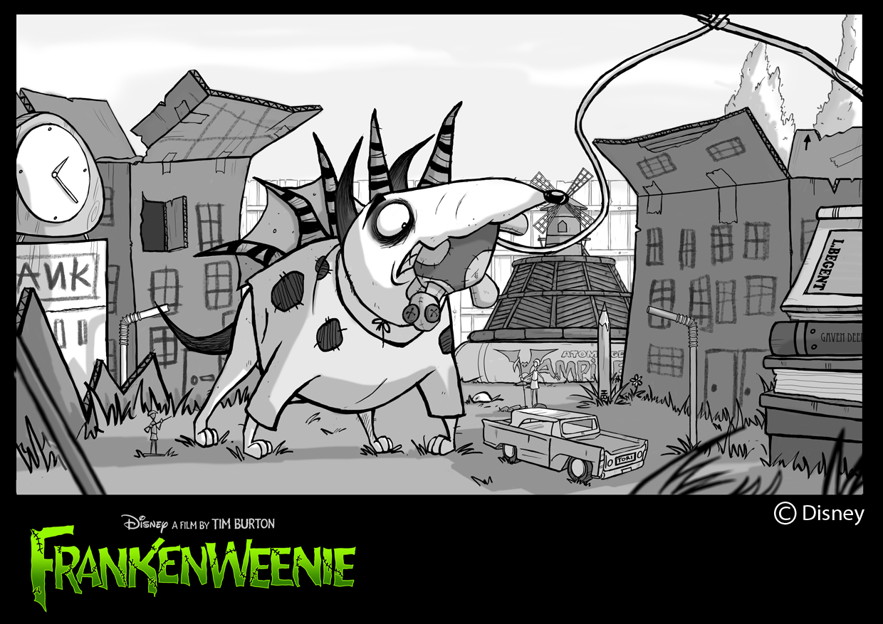 Frankenweenie Coloring Pages - 1 Frankenweenie Portfolio