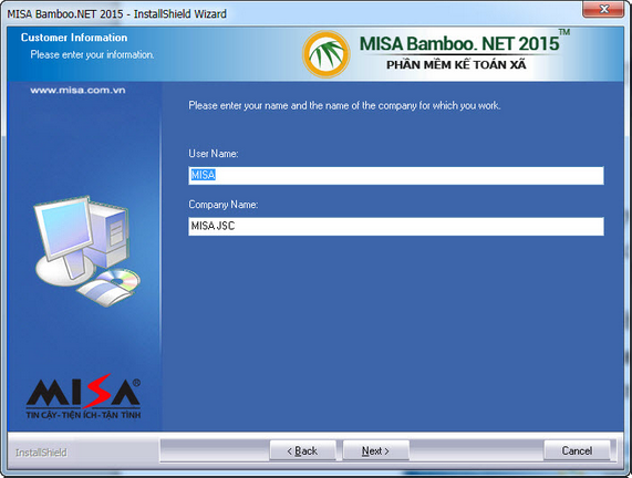 Hướng dẫn tải và cài đặt MISA Bamboo.NET 2015
