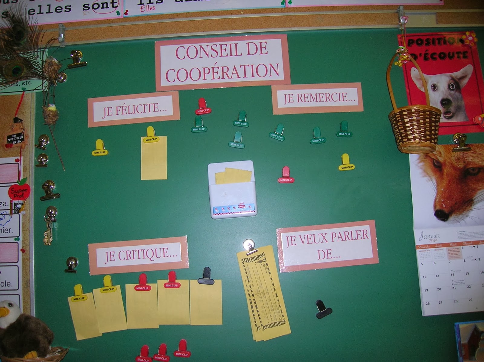 Les oiseaux rares de 3A-2013-2014: Conseil de coopération