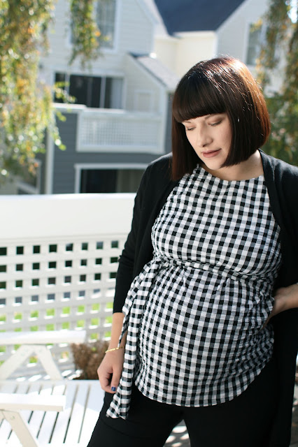 Topshop, Gingham, Maternity, Fashion blogger, OOTD, Pregnancy blog, Pregnant,