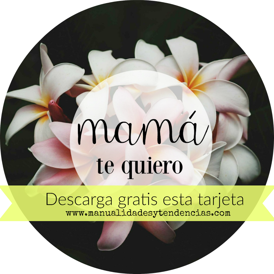 Tarjeta para el día de la madre flores