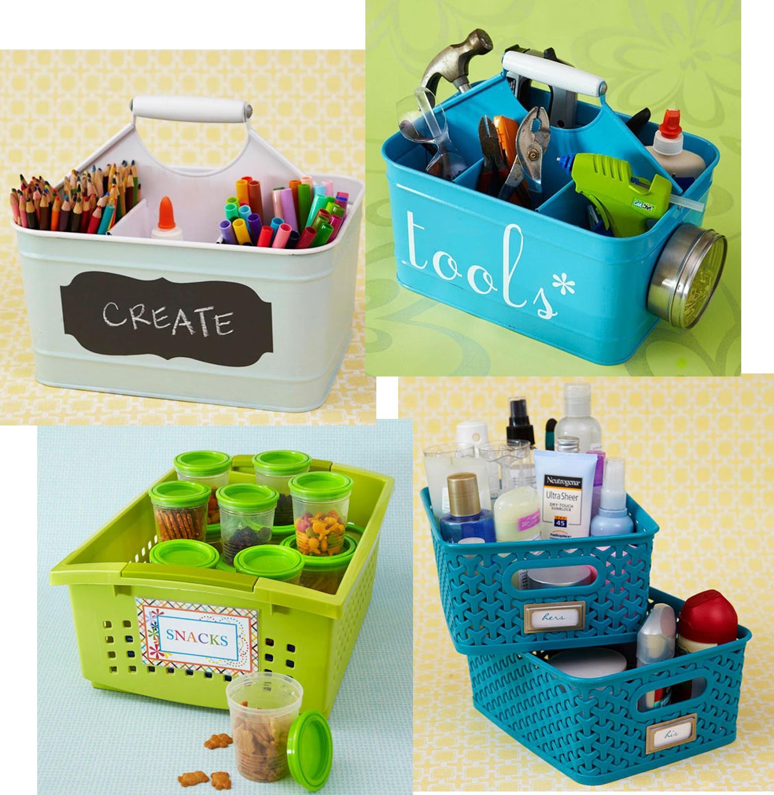 It's Written on the Wall Create Organizing Kits + Tips for Organizing Kitchen, Mud Room