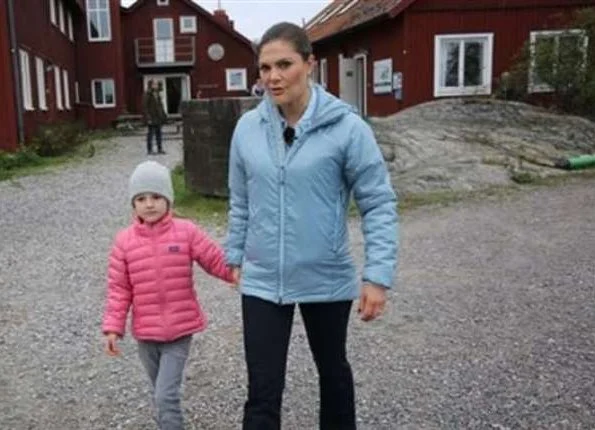 Crown Princess Victoria and her daughter, Princess Estelle visited the Askö Laboratory at Stockholm University Baltic Sea centre in Trosa