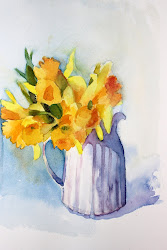 daffodils daffodil paintings watercolors laura