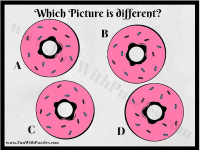 Picture Brain Teaser Image to find Odd One Out