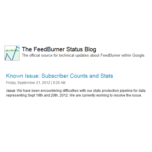 Masalah Feedburner | Loose Subscriber Counts and Stats