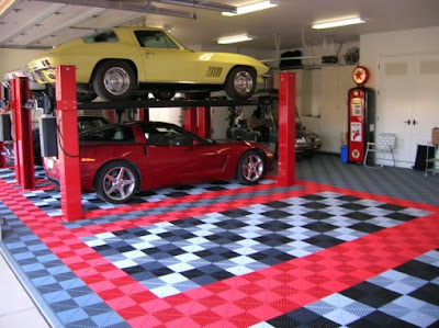 garage floor tiles design ideas