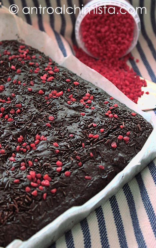 Torta Brownie con Panna e Cacao