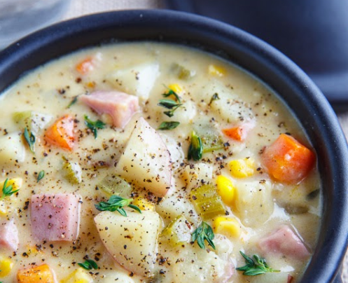 Ham and Potato Corn Chowder