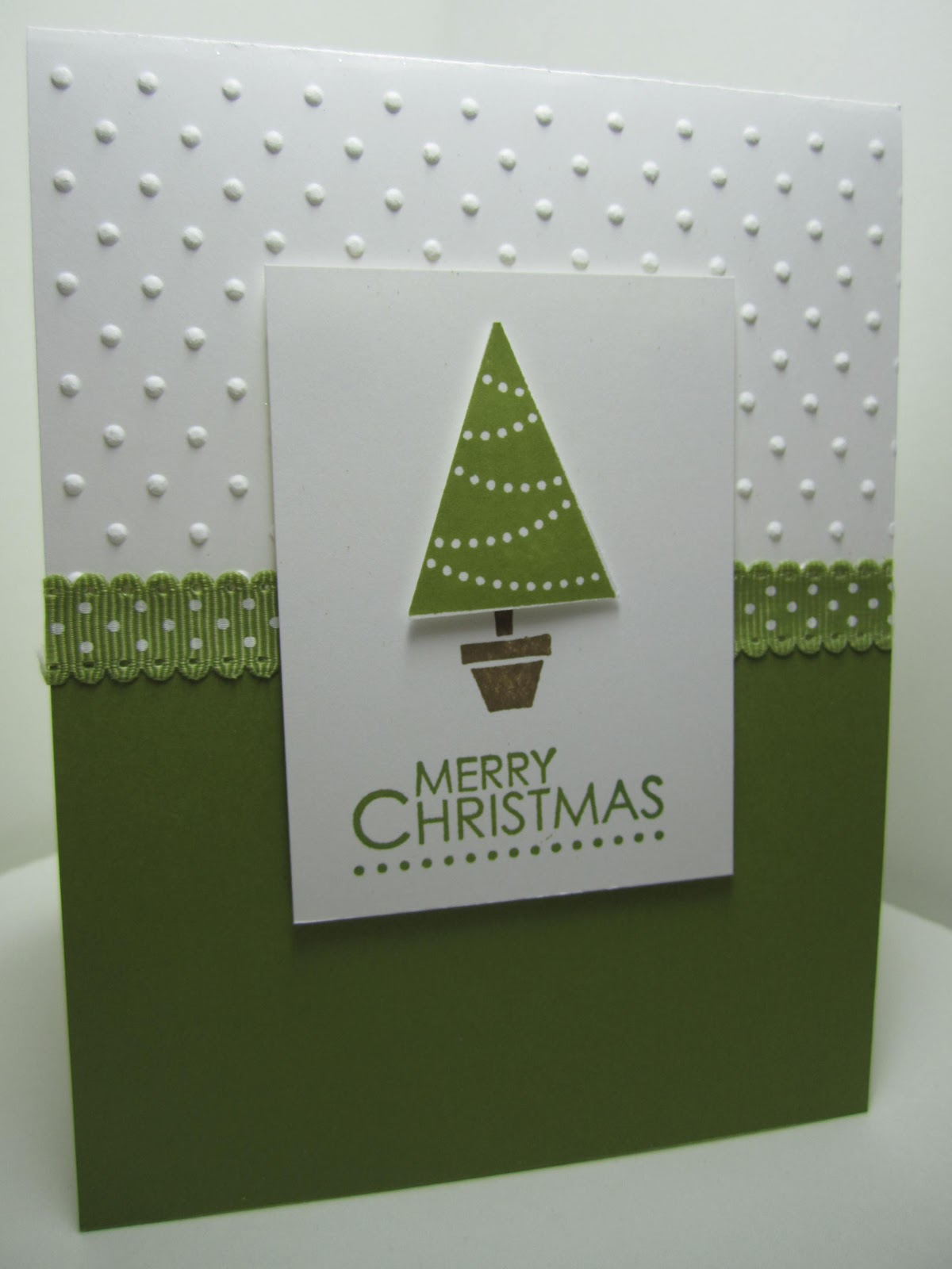 Goin' Over The Edge: Quick and easy Christmas card with 