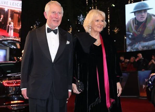 The Duke and Duchess of Cornwall attended the World Premiere of the film 1917 at Leicester Square in London